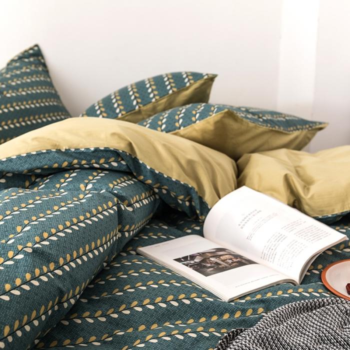 91家纺网 家纺一手货源 找家纺 时年 轻奢系列全棉床单款四件套 谷雨