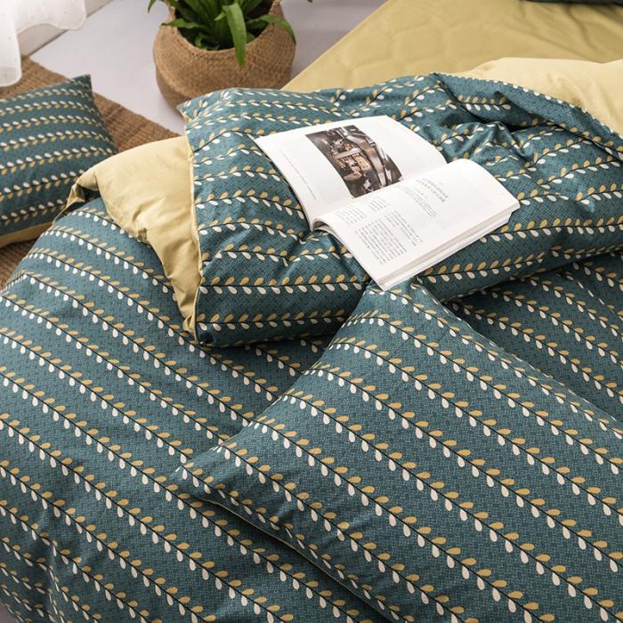 91家纺网 家纺一手货源 找家纺 时年 轻奢系列全棉床单款四件套 谷雨