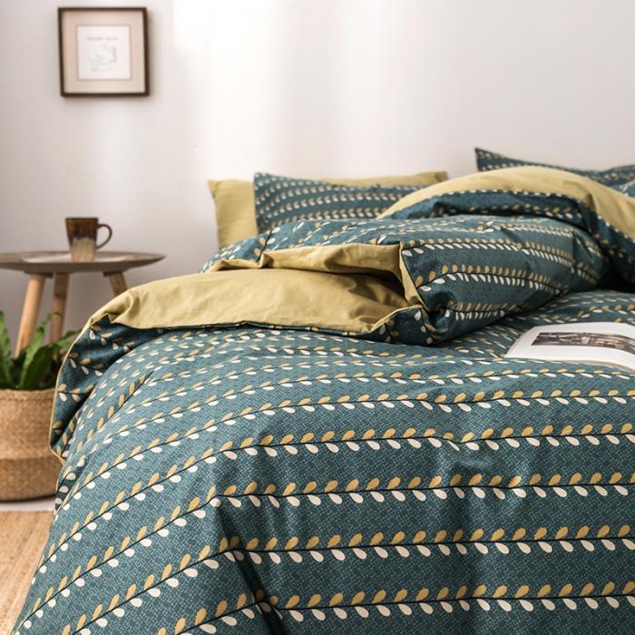 91家纺网 家纺一手货源 找家纺 时年 轻奢系列全棉床单款四件套 谷雨