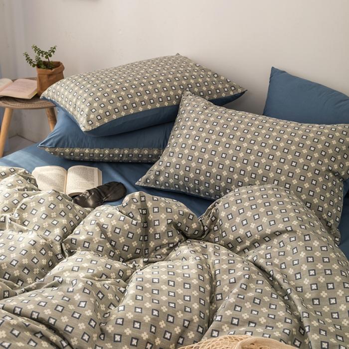 91家纺网 家纺一手货源 找家纺 时年 轻奢系列全棉床单款四件套 扶摇