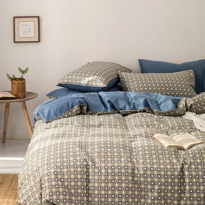 91家纺网 家纺一手货源 找家纺 时年 轻奢系列全棉床单款四件套 扶摇