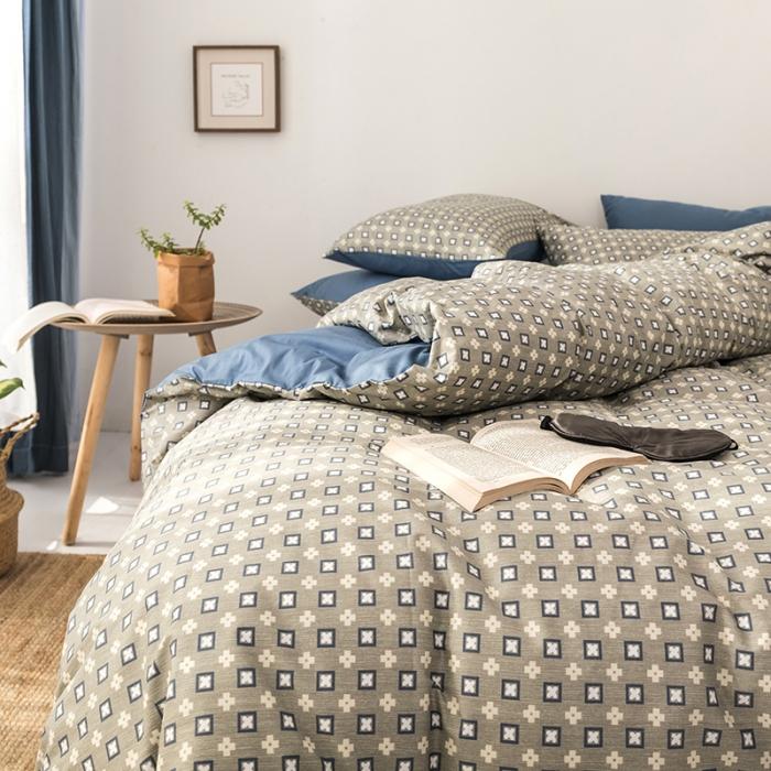 91家纺网 家纺一手货源 找家纺 时年 轻奢系列全棉床单款四件套 扶摇