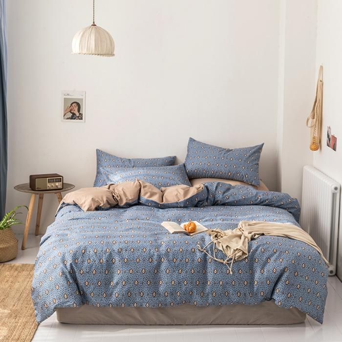 91家纺网 家纺一手货源 找家纺 时年 轻奢系列全棉床单款四件套 北城