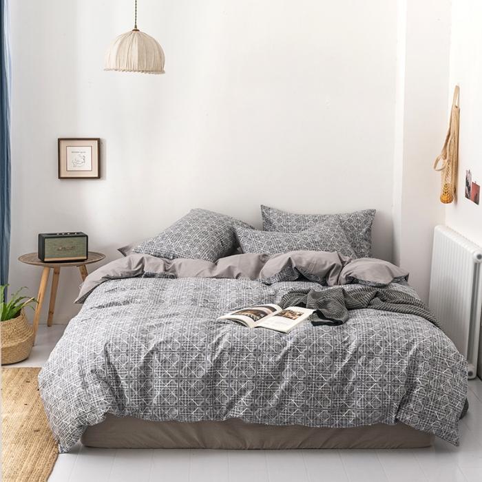 91家纺网 家纺一手货源 找家纺 时年 轻奢系列全棉床单款四件套 白露