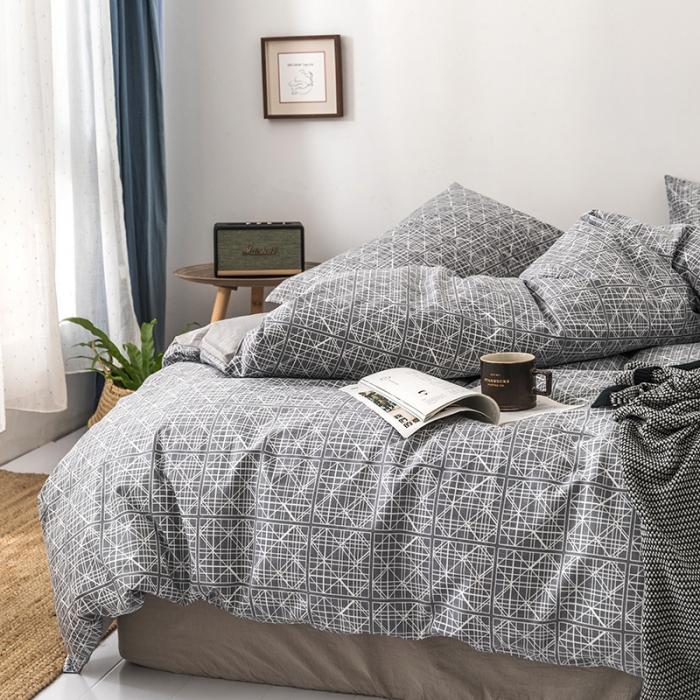 91家纺网 家纺一手货源 找家纺 时年 轻奢系列全棉床单款四件套 白露