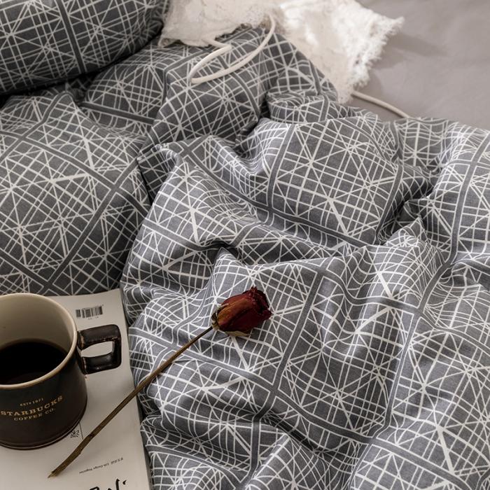 91家纺网 家纺一手货源 找家纺 时年 轻奢系列全棉床单款四件套 白露