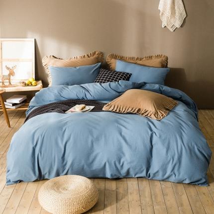 91家纺网 家纺一手货源 找家纺 （总）2020春夏新款全棉色织水洗四件套