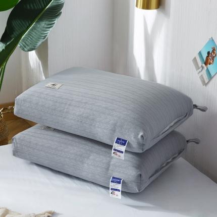 浩宇家纺 新款热熔枕针织棉款枕头枕芯48*74cm针织-灰色