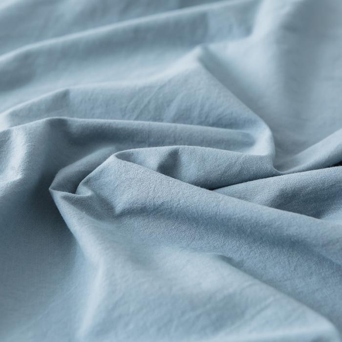 91家纺网 家纺一手货源 找家纺 蓝巢家纺 2020年春夏新品全棉加厚水洗棉单品床笠 湖蓝