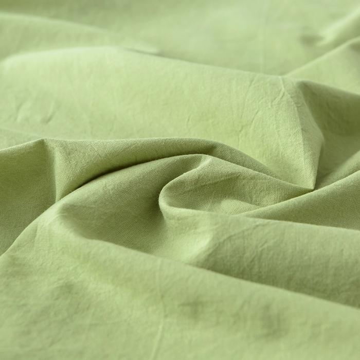 91家纺网 家纺一手货源 找家纺 蓝巢家纺 2020年春夏新品全棉加厚水洗棉单品床笠 抹茶绿