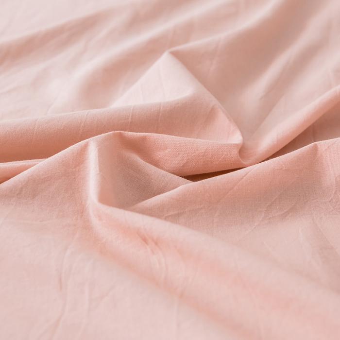 91家纺网 家纺一手货源 找家纺 蓝巢家纺 2020年春夏新品全棉加厚水洗棉单品床笠 浅粉