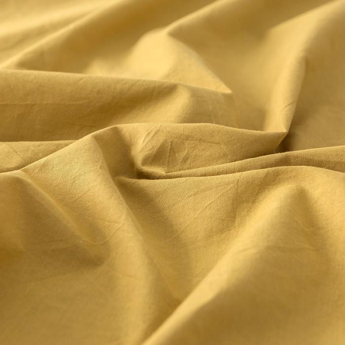 91家纺网 家纺一手货源 找家纺 蓝巢家纺 2020年春夏新品全棉加厚水洗棉单品床笠 杏黄