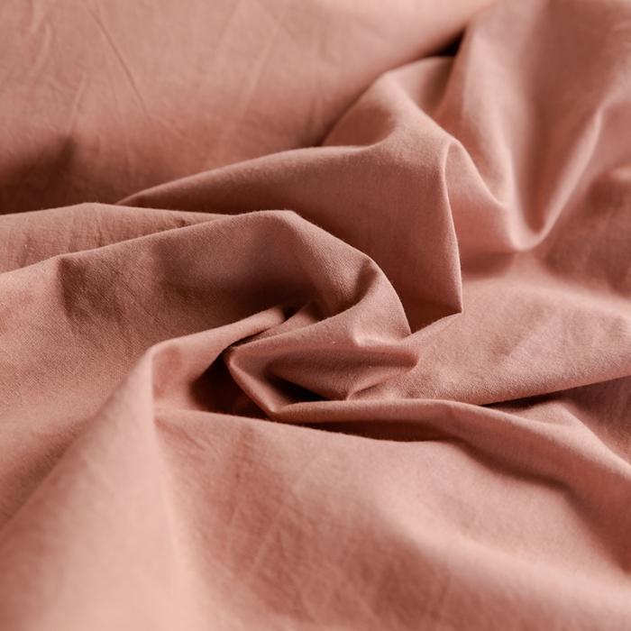 91家纺网 家纺一手货源 找家纺 蓝巢2020年春夏新品全棉加厚水洗棉双拼款四件套珊瑚红卡其