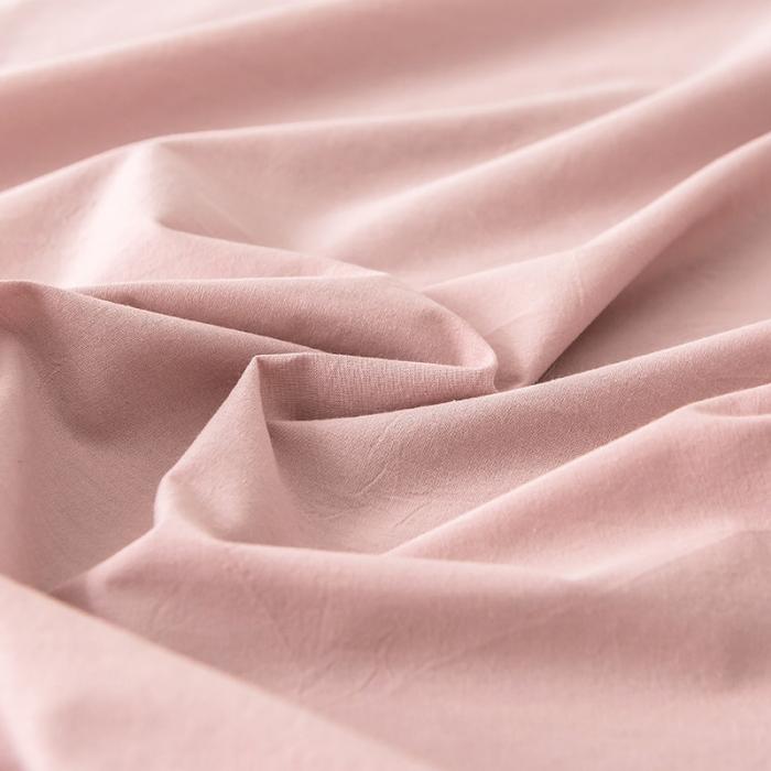 91家纺网 家纺一手货源 找家纺 蓝巢家纺 2020年春夏新品全棉加厚水洗棉床单 豆沙