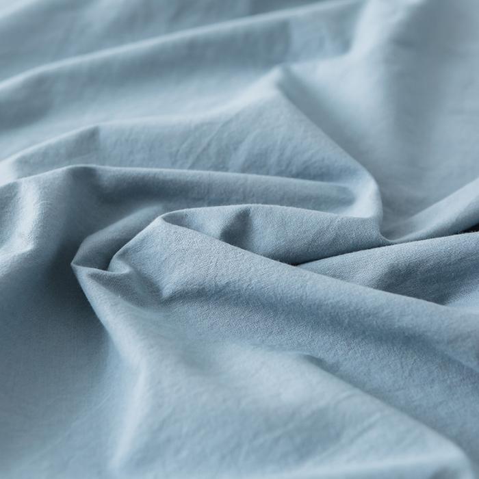 91家纺网 家纺一手货源 找家纺 蓝巢家纺 2020年春夏新品全棉加厚水洗棉床单 湖蓝