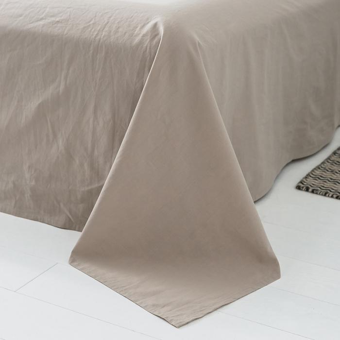 91家纺网 家纺一手货源 找家纺 蓝巢家纺 2020年春夏新品全棉加厚水洗棉床单 卡其