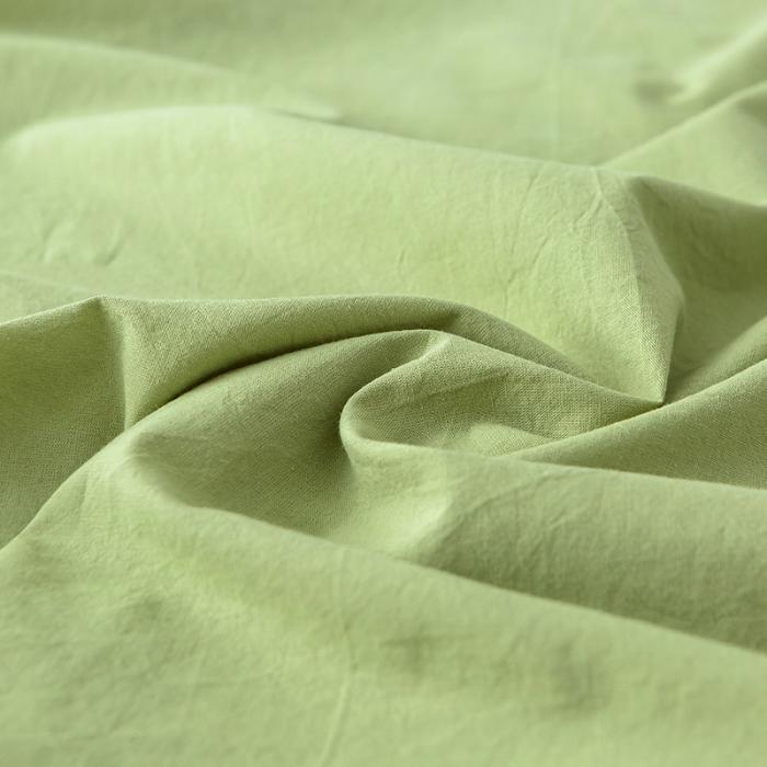 91家纺网 家纺一手货源 找家纺 蓝巢家纺 2020年春夏新品全棉加厚水洗棉床单 抹茶绿