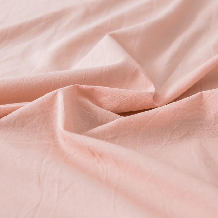 91家纺网 家纺一手货源 找家纺 蓝巢家纺 2020年春夏新品全棉加厚水洗棉床单 浅粉