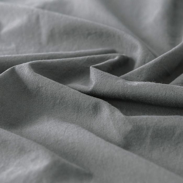 91家纺网 家纺一手货源 找家纺 蓝巢家纺 2020年春夏新品全棉加厚水洗棉床单 深灰