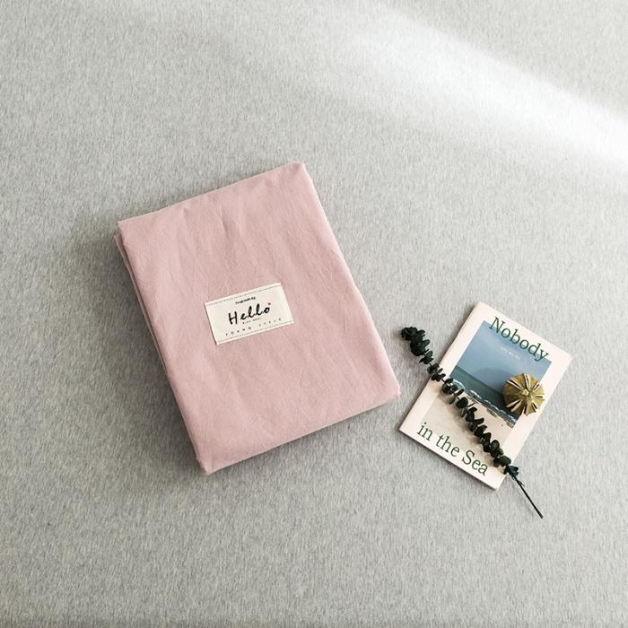 91家纺网 家纺一手货源 找家纺 蓝巢家纺 2020年春夏新品全棉加厚水洗棉被套 豆沙深灰