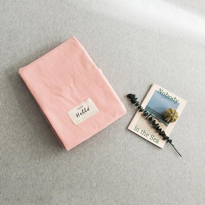 91家纺网 家纺一手货源 找家纺 蓝巢家纺 2020年春夏新品全棉加厚水洗棉被套 粉卡其