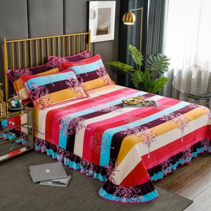 91家纺网 家纺一手货源 找家纺 （总）雨洋家纺 2025新款加厚金貂绒床裙床盖