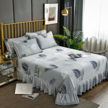 91家纺网 家纺一手货源 找家纺 （总）雨洋家纺 2025新款加厚金貂绒床裙床盖