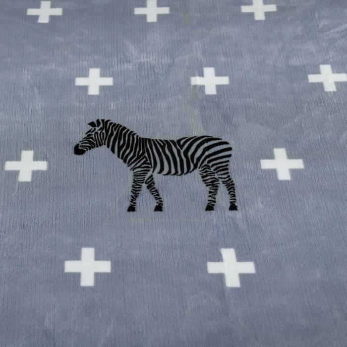 91家纺网 家纺一手货源 找家纺 雨洋家纺 2025新款加厚金貂绒床裙床盖 斑马