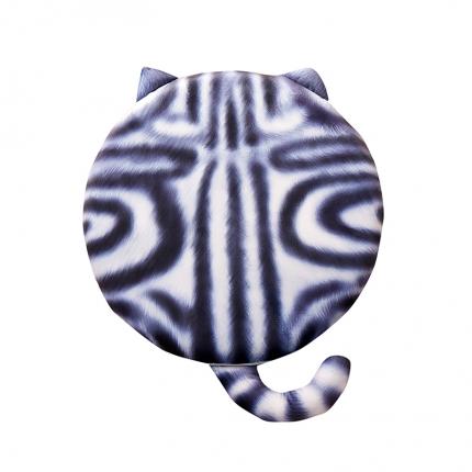 91家纺网 家纺一手货源 找家纺 （总）爱家居 2024数码印花荷兰绒猫咪记忆棉垫圆垫飘窗垫