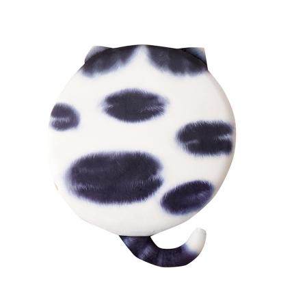 91家纺网 家纺一手货源 找家纺 （总）爱家居 2024数码印花荷兰绒猫咪记忆棉垫圆垫飘窗垫