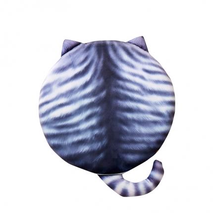 91家纺网 家纺一手货源 找家纺 （总）爱家居 2024数码印花荷兰绒猫咪记忆棉垫圆垫飘窗垫