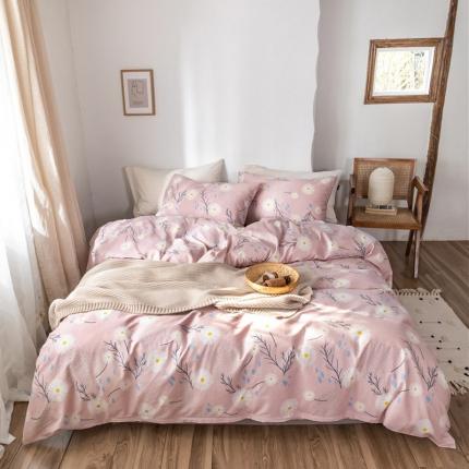 91家纺网 家纺一手货源 找家纺 （总）棉眠 2019新款全棉13070四件套床笠款