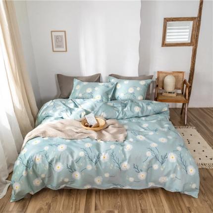 91家纺网 家纺一手货源 找家纺 （总）棉眠 2019新款全棉13070四件套床笠款