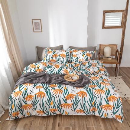 91家纺网 家纺一手货源 找家纺 （总）棉眠 2019新款全棉13070四件套床笠款