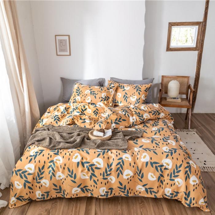 91家纺网 家纺一手货源 找家纺 棉眠 2019新款全棉13070四件套 朵棉