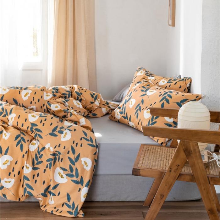 91家纺网 家纺一手货源 找家纺 棉眠 2019新款全棉13070四件套 朵棉