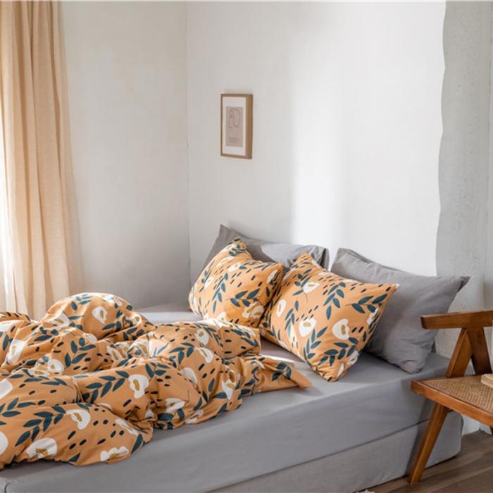 91家纺网 家纺一手货源 找家纺 棉眠 2019新款全棉13070四件套 朵棉