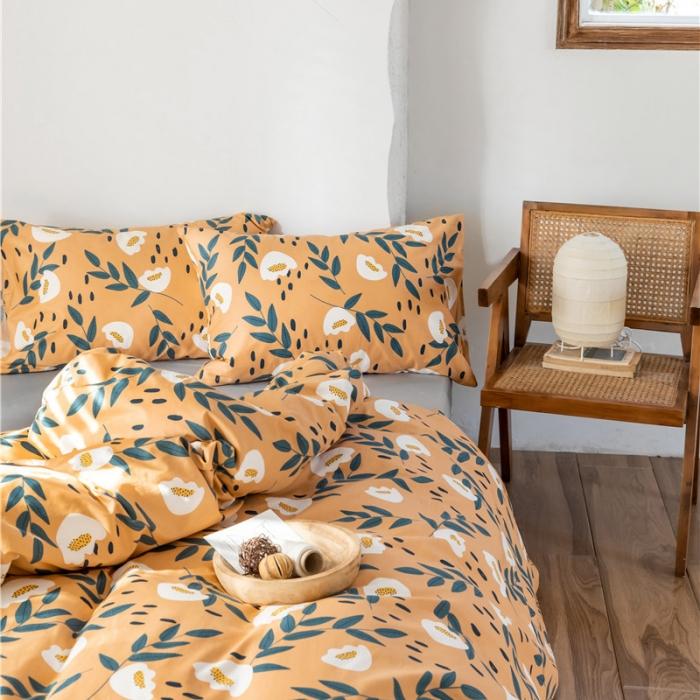 91家纺网 家纺一手货源 找家纺 棉眠 2019新款全棉13070四件套 朵棉