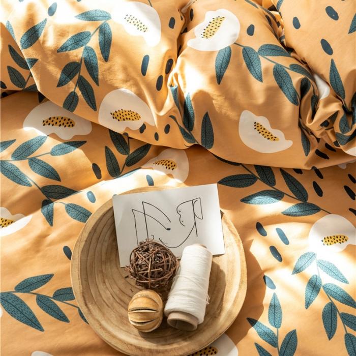 91家纺网 家纺一手货源 找家纺 棉眠 2019新款全棉13070四件套 朵棉