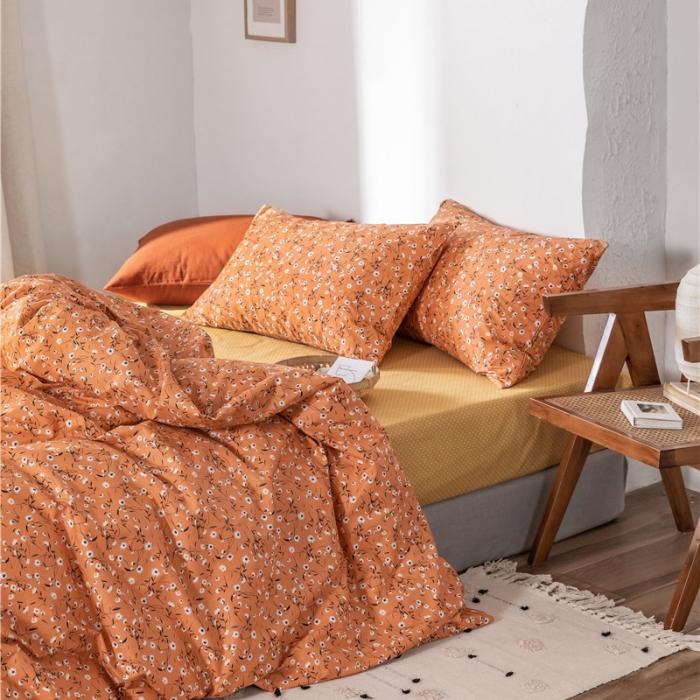 91家纺网 家纺一手货源 找家纺 棉眠 2019新款全棉13070四件套 繁花似锦