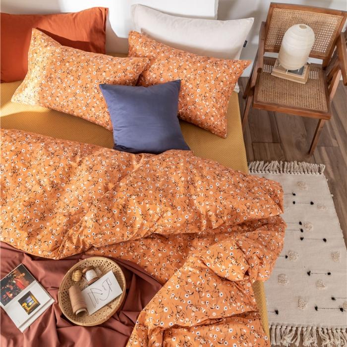 91家纺网 家纺一手货源 找家纺 棉眠 2019新款全棉13070四件套 繁花似锦