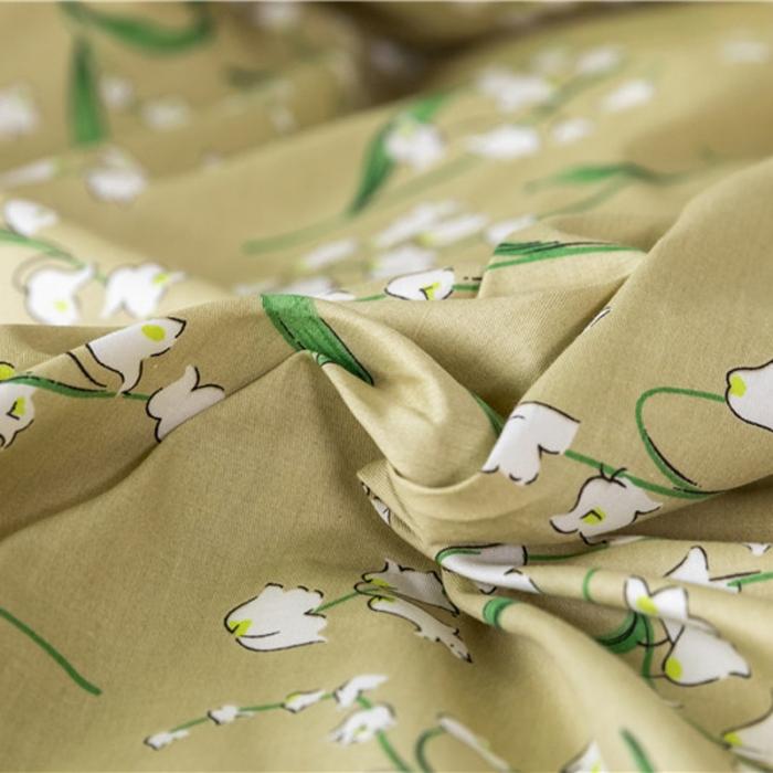 91家纺网 家纺一手货源 找家纺 棉眠 2019新款全棉13070四件套 风铃草