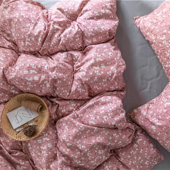 91家纺网 家纺一手货源 找家纺 棉眠 2019新款全棉13070四件套 满天星