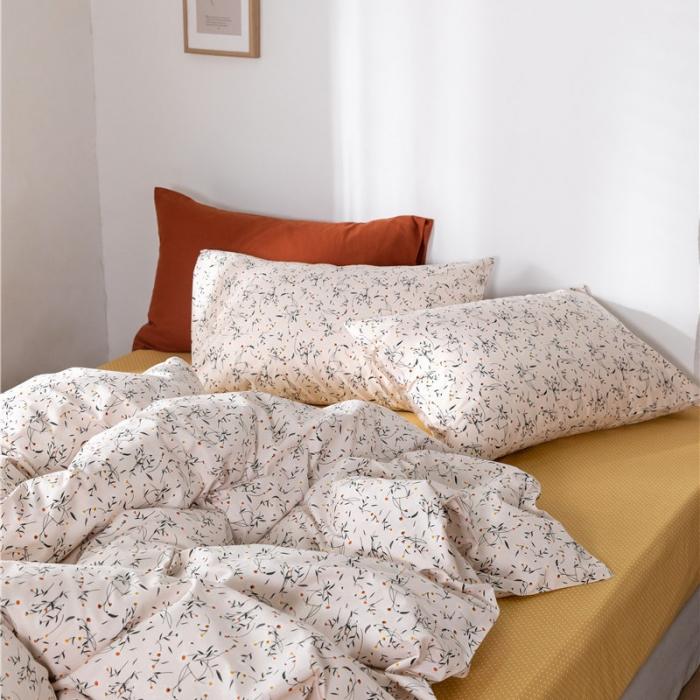 91家纺网 家纺一手货源 找家纺 棉眠 2019新款全棉13070四件套 萌芽