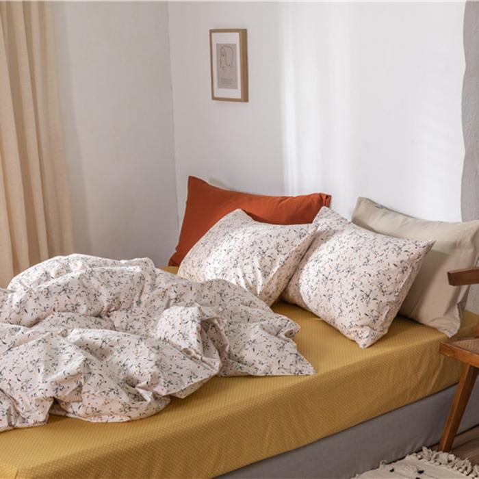 91家纺网 家纺一手货源 找家纺 棉眠 2019新款全棉13070四件套 萌芽