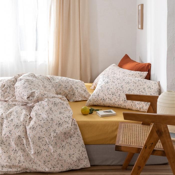 91家纺网 家纺一手货源 找家纺 棉眠 2019新款全棉13070四件套 萌芽