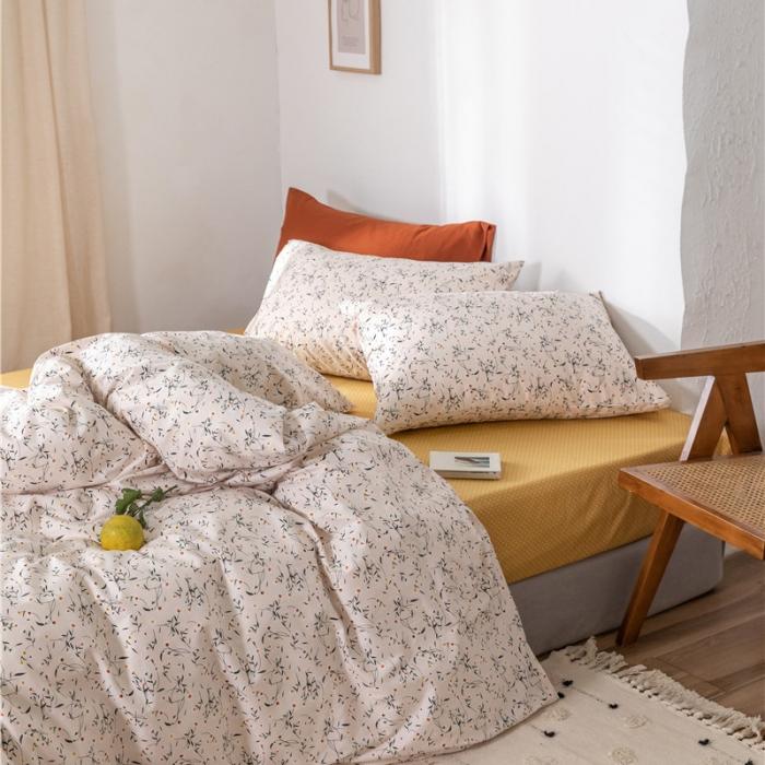 91家纺网 家纺一手货源 找家纺 棉眠 2019新款全棉13070四件套 萌芽