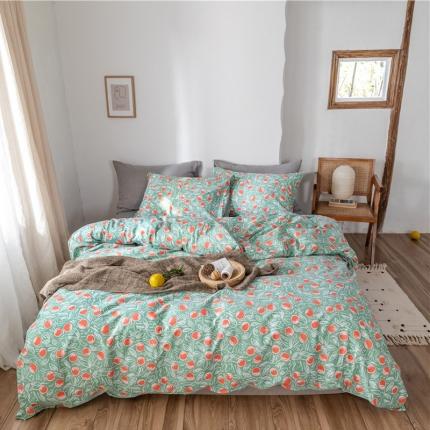 91家纺网 家纺一手货源 找家纺 棉眠 2019新款全棉13070四件套 硕果