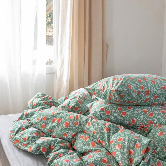 91家纺网 家纺一手货源 找家纺 棉眠 2019新款全棉13070四件套 硕果