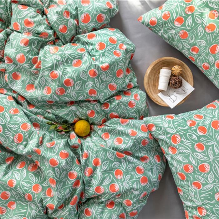 91家纺网 家纺一手货源 找家纺 棉眠 2019新款全棉13070四件套 硕果